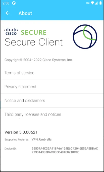 Cisco Secure Client��׿���ֻ���v5.0.03084 �ֻ���