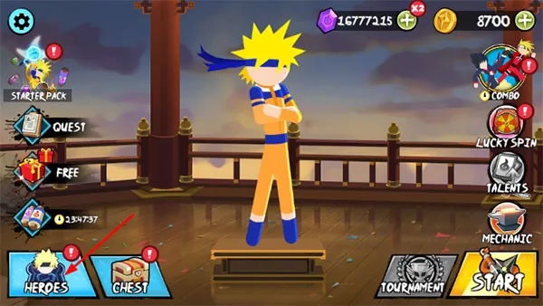 火柴人忍者大战破解版游戏内置菜单 火柴人忍者大战破解版游戏内置菜单